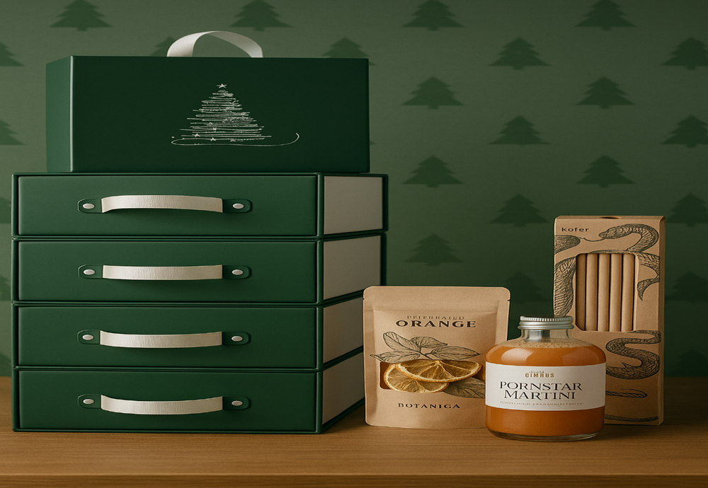 Giftbox 2: Gedroogde Orange 20g + Pornstar Martini + Rietjes